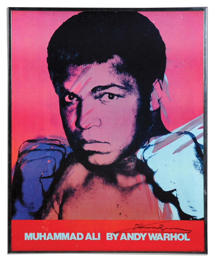Muhammad Ali & Boxing - Andy Warhol Signed Muhammad Ali Poster