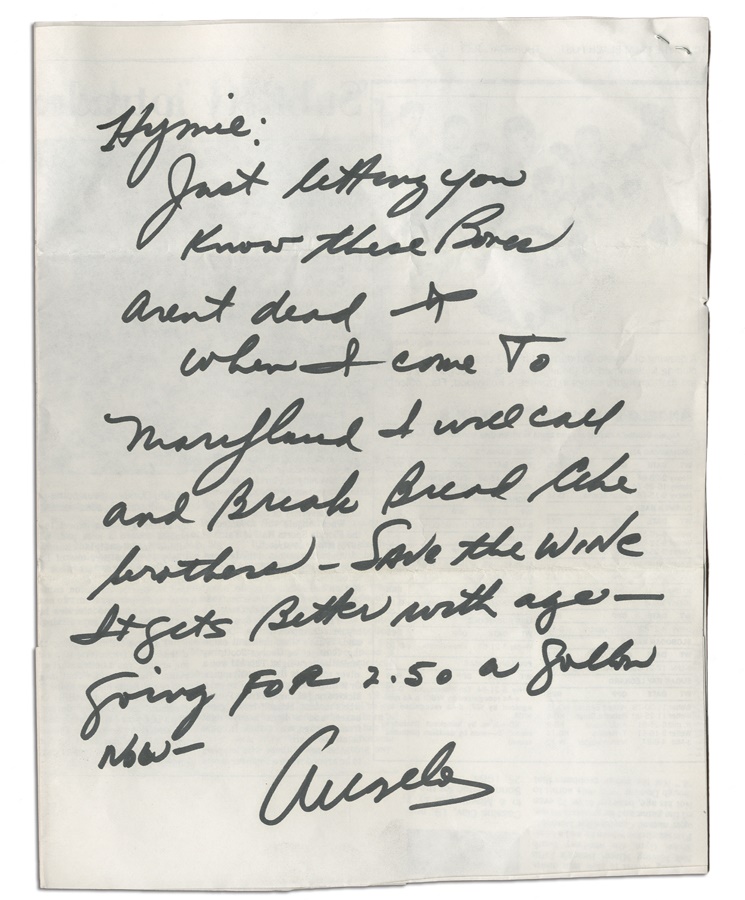 Angelo Dundee Signed Letter Collection (19)