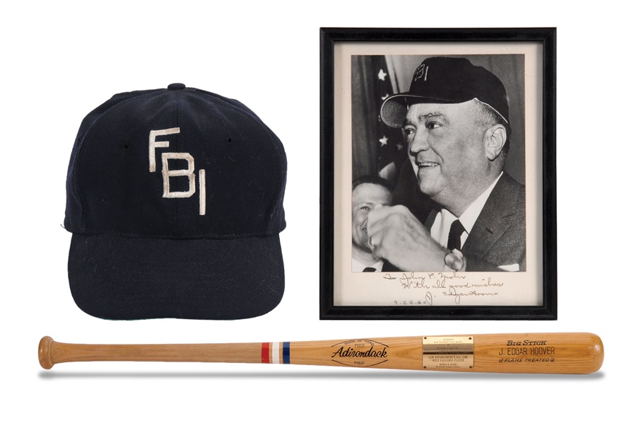 Baseball Memorabilia - J. Edgar Hoover FBI collection