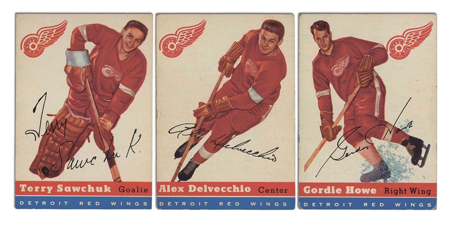 Sports and Non Sports Cards - 1954 Topps Hockey Detroit Red Wings Team Set (15)