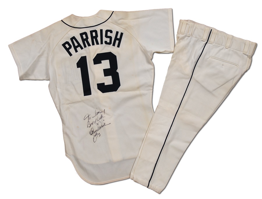 Baseball Equipment - Lance Parrish Detroit Tigers Salesman's Sample Uniform