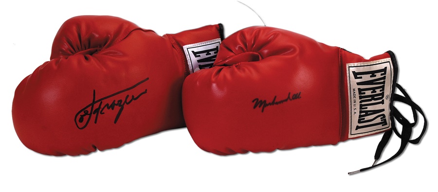 Muhammad Ali & Boxing - Ali-Frazier Signed Gloves (2)