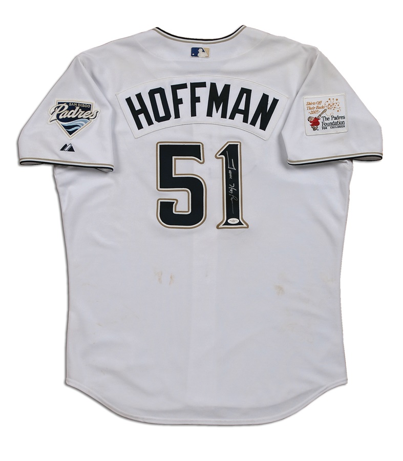 - 2005 Trevor Hoffman San Diego Padres Game Worn Jersey