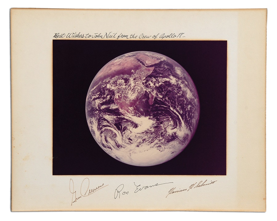 Apollo 17 Crew Signed Photo