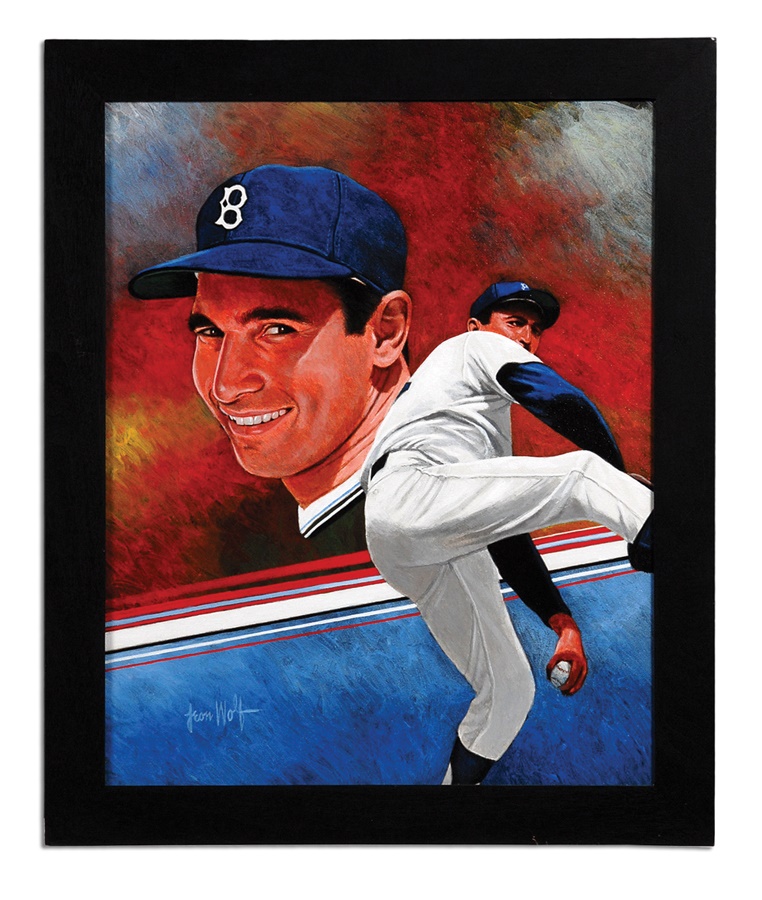Jewish Baseball History - Sandy Koufax Painting