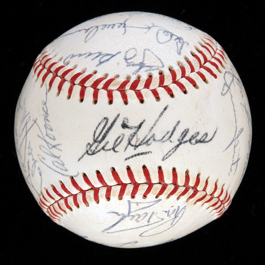 High Grade 1969 New York Mets World Champions Team Signed Baseball