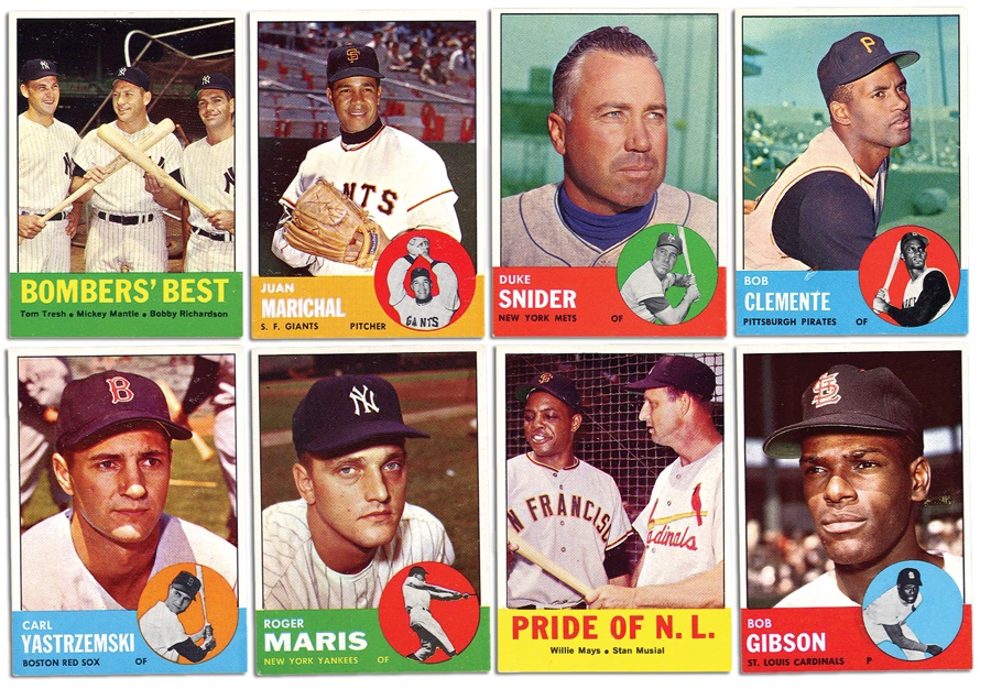 Sports and Non Sports Cards - High Grade 1963 Topps Baseball Complete Set