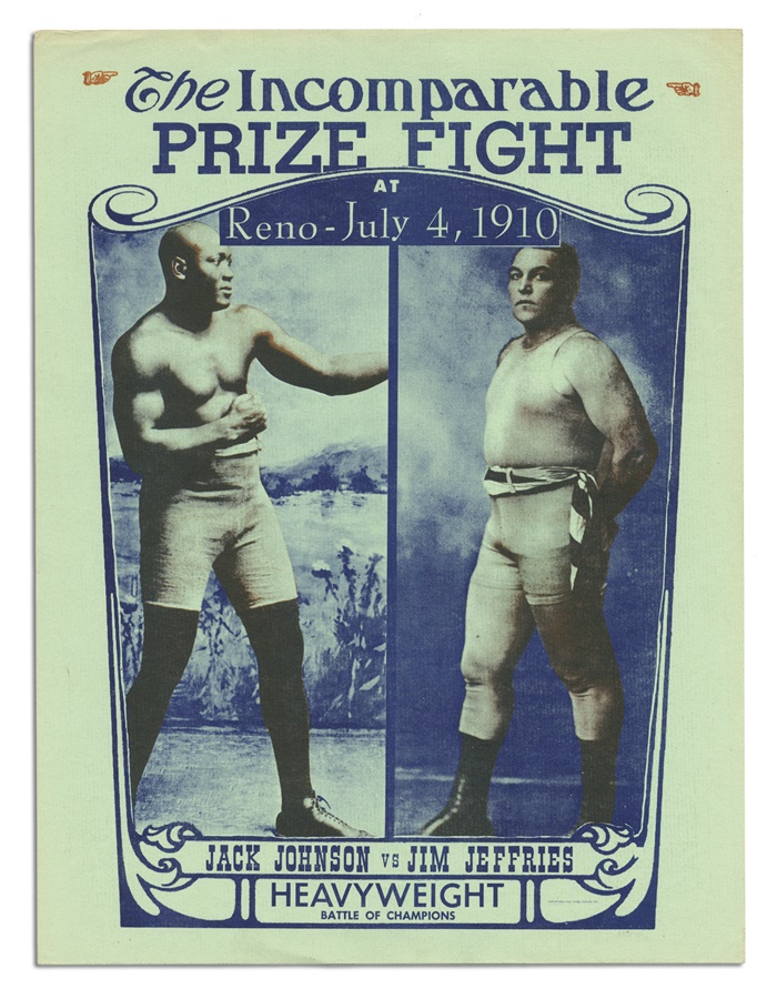 - 1910 Johnson vs Jeffries Poster