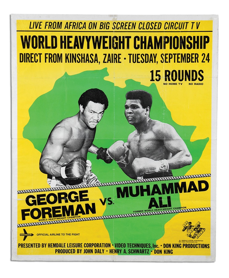 - Ali vs Foreman Large Closed-Circuit Poster