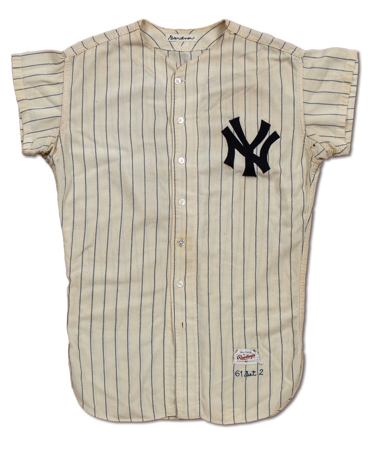 NY Yankees, Giants & Mets - 1961 Billy Gardner New York Yankee Game Worn Jersey with Pants