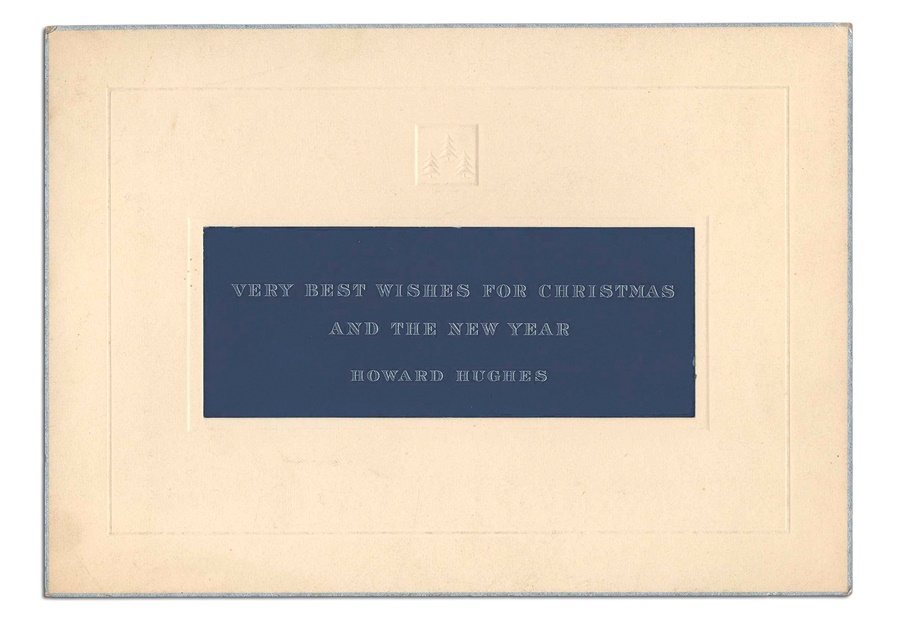 Rock And Pop Culture - Christmas Card From Howard Hughes