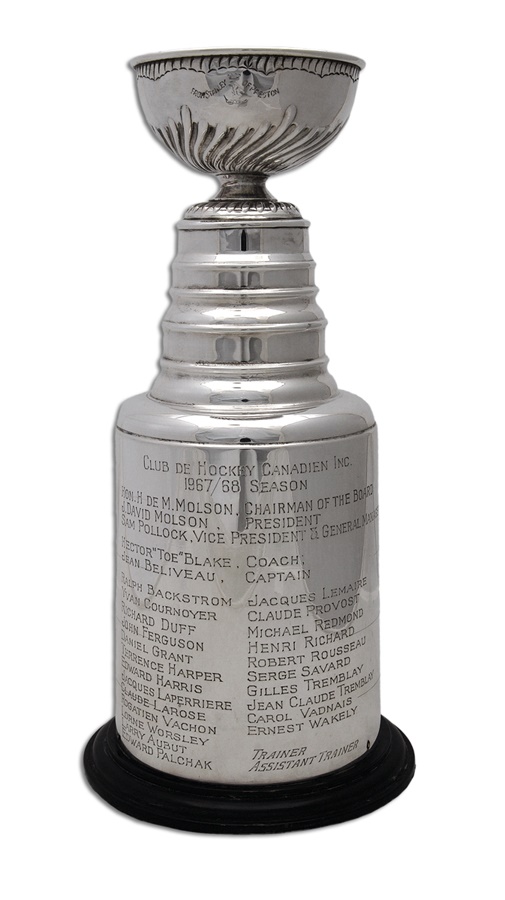 1967-68 Henri Richard Montreal Canadiens Stanley Cup Trophy