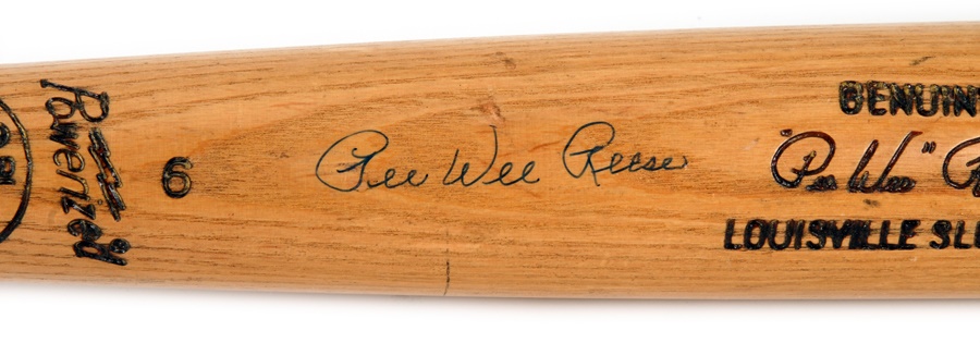 Pee Wee Reese Signed Professional Model Bat