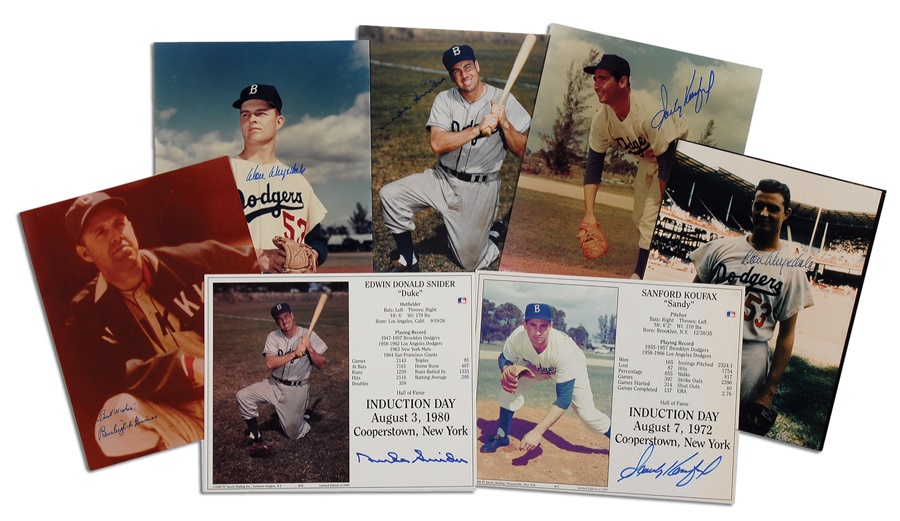 The Sal LaRocca Collection - Brooklyn Dodgers Signed Color Photograph Collection (74)