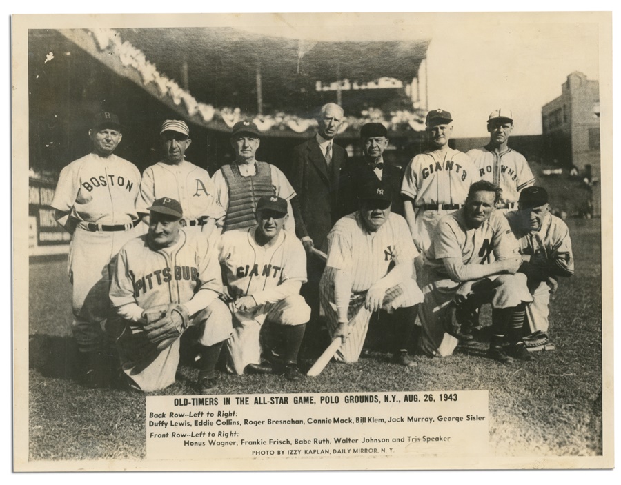 1943 All Star Game Old Timers Photo by Izzy Kaplan