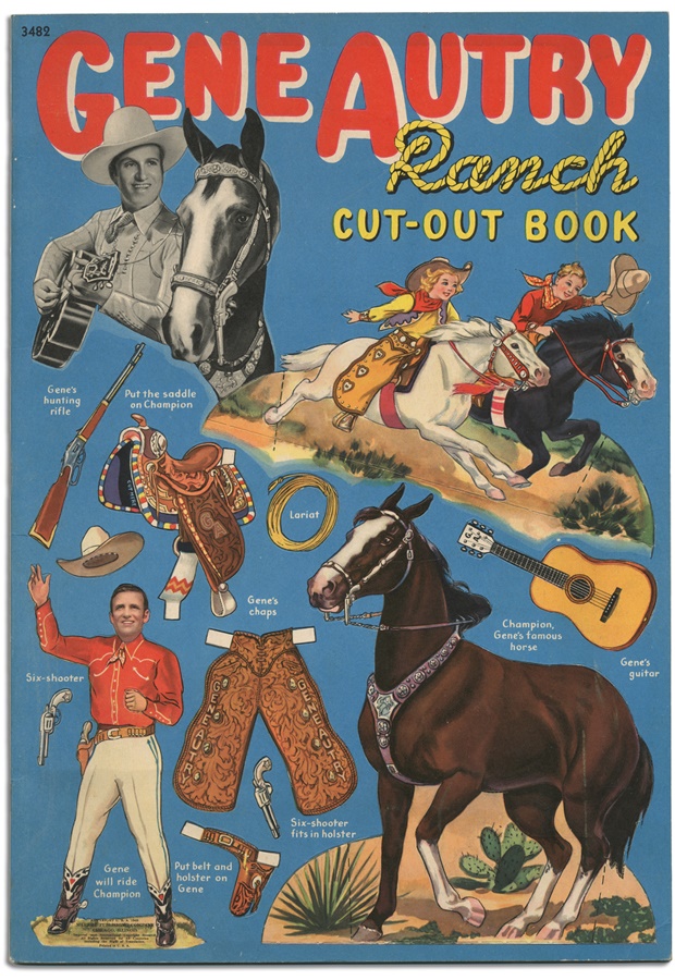 Rock And Pop Culture - 1940 Gene Autry Ranch Cut-Out Book