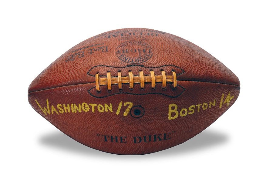 - 1946 Washington Redskins "Duke" Game Used Painted Football