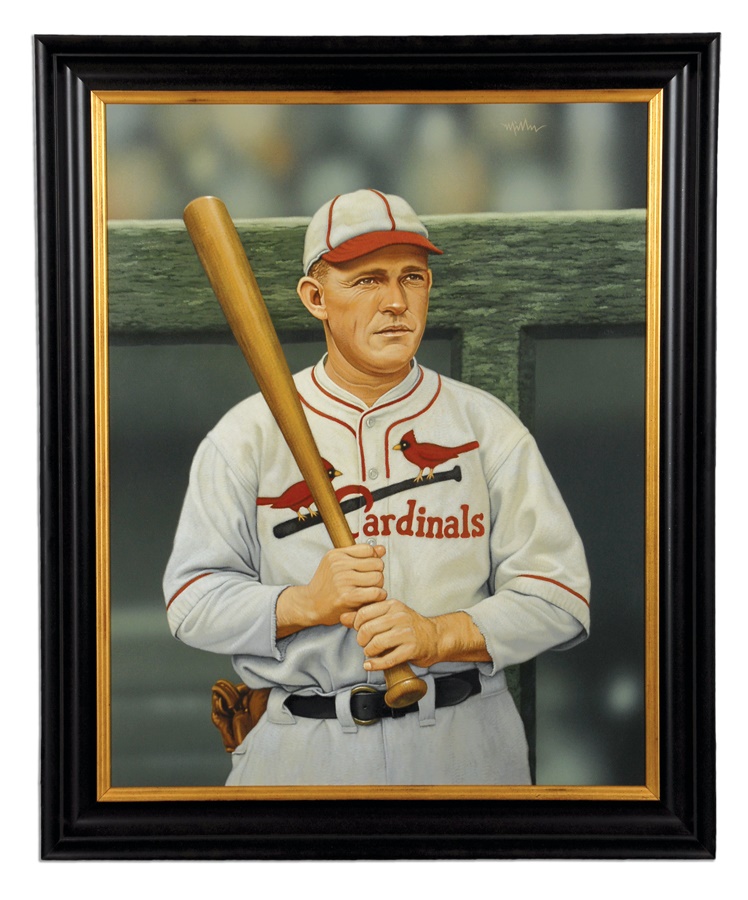 - Rogers Hornsby Original Painting by Arthur K. Miller