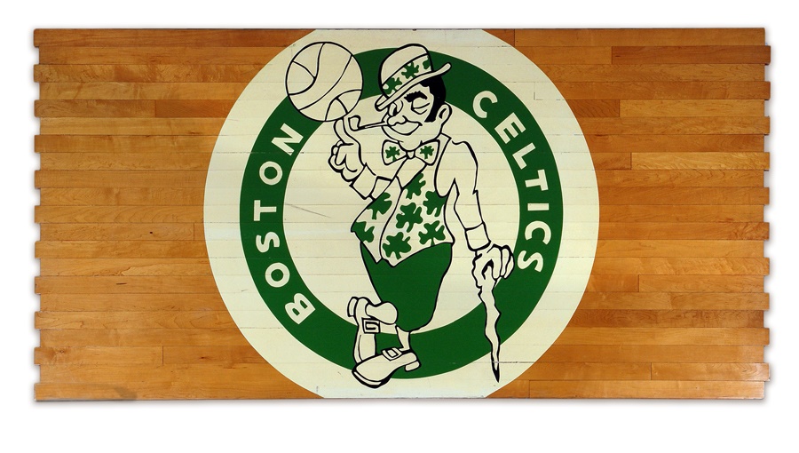 Basketball - Celtics Center Court Floor with The Center Circle Logo 4x8