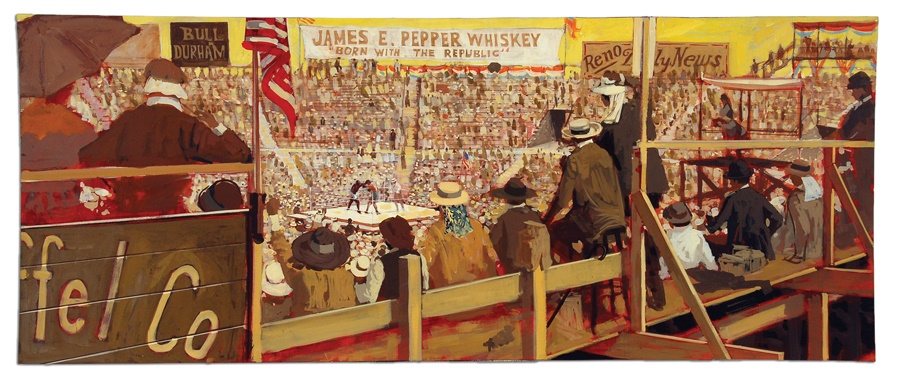 The Fight of the Century by James Montgomery Flagg (1910) World’s Heavyweight Champion Jack Johnson v James J. Jeffries The Great White Hope