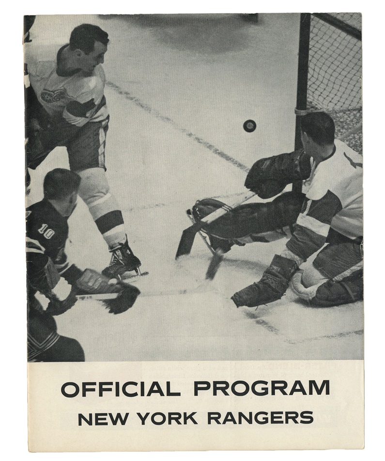 1962 Gordie Howe 500th Goal Program and Ticket