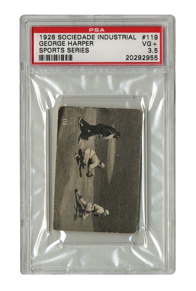 Sports and Non Sports Cards - 1928 Sociedade Industrial George Harper (PSA VG+ 3.5)