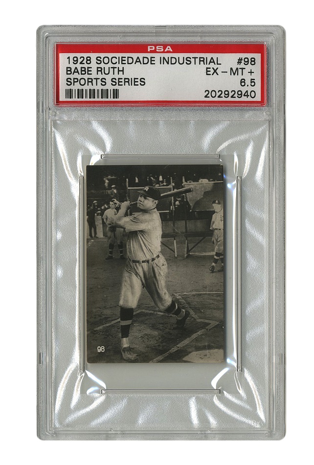 Sports and Non Sports Cards - 1928 Sociedade Industrial Babe Ruth (PSA EX-MT+ 6.5)