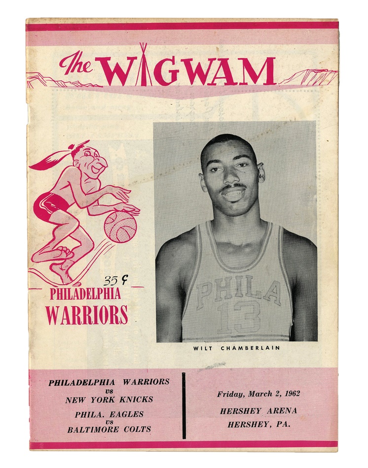 Basketball - Wilt Chamberlain Historic 100 Point Game Program