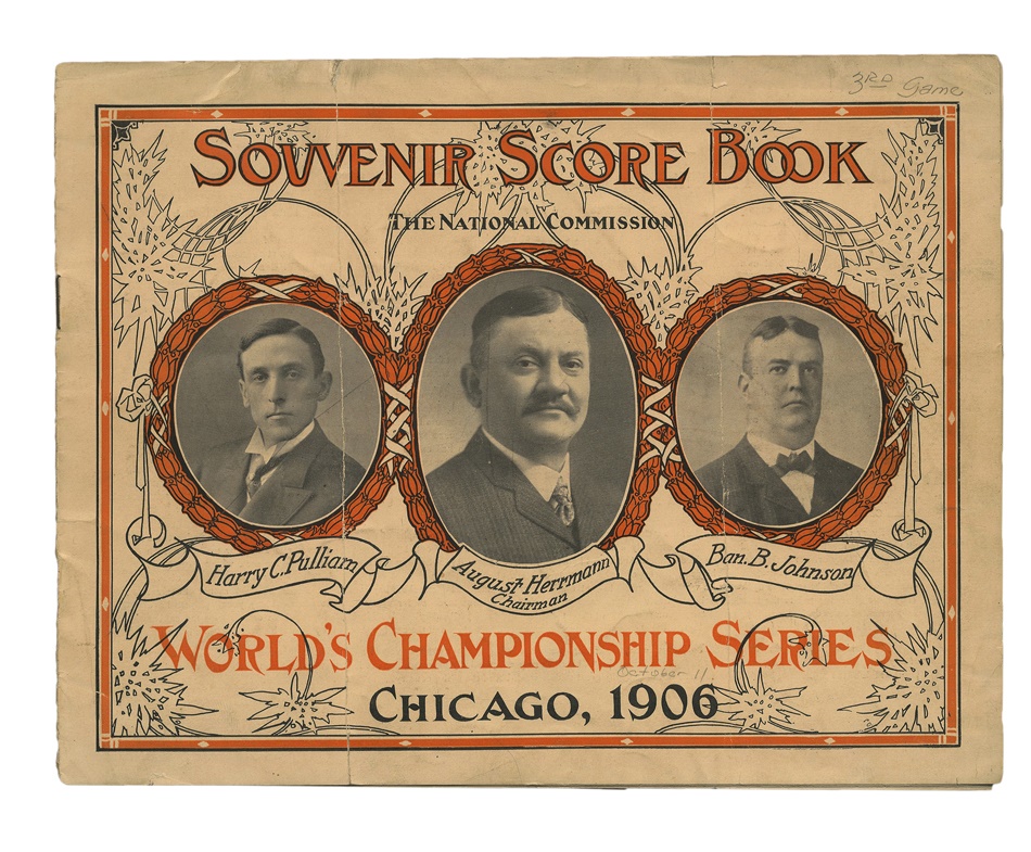 Baseball Memorabilia - 1906 World Series Program at Chicago