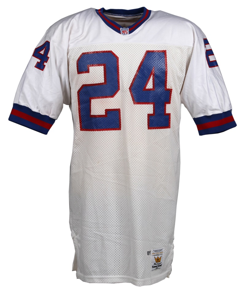 Football - 1989 O.J. Anderson Signed Game-Worn New York Giants Jersey