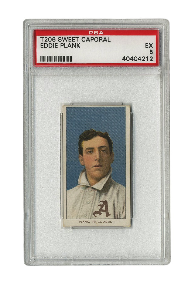 Sports and Non Sports Cards - T206 Sweet Caporal Eddie Plank (PSA 5 EX)