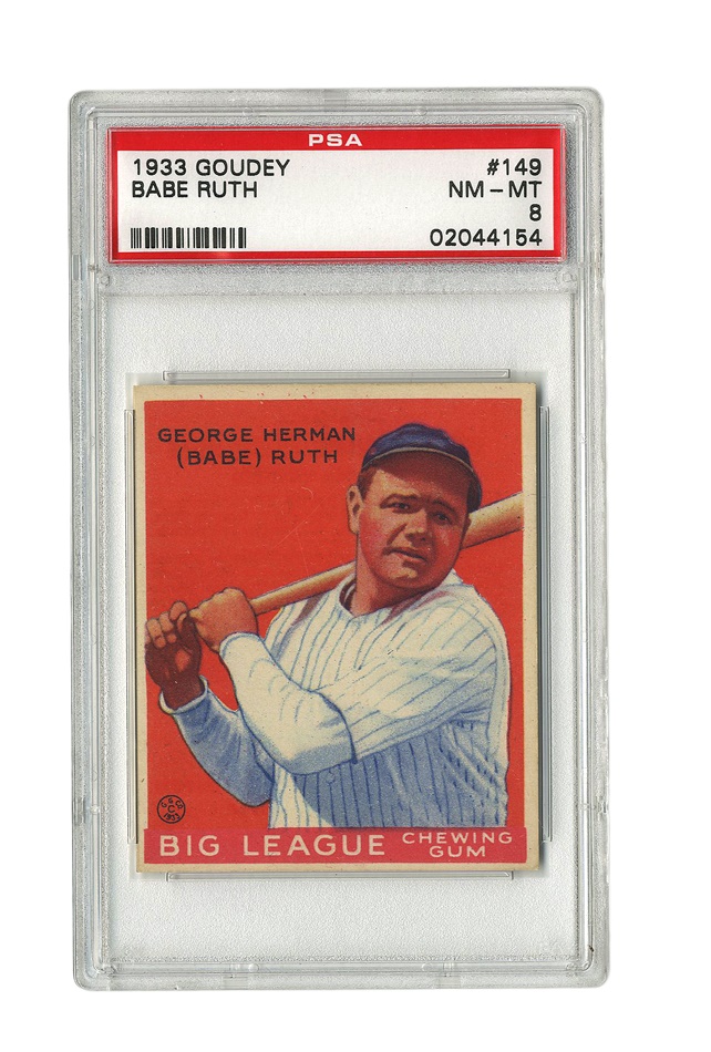 Sports and Non Sports Cards - 1933 Goudey Babe Ruth #149 (PSA 8 NM-MT)
