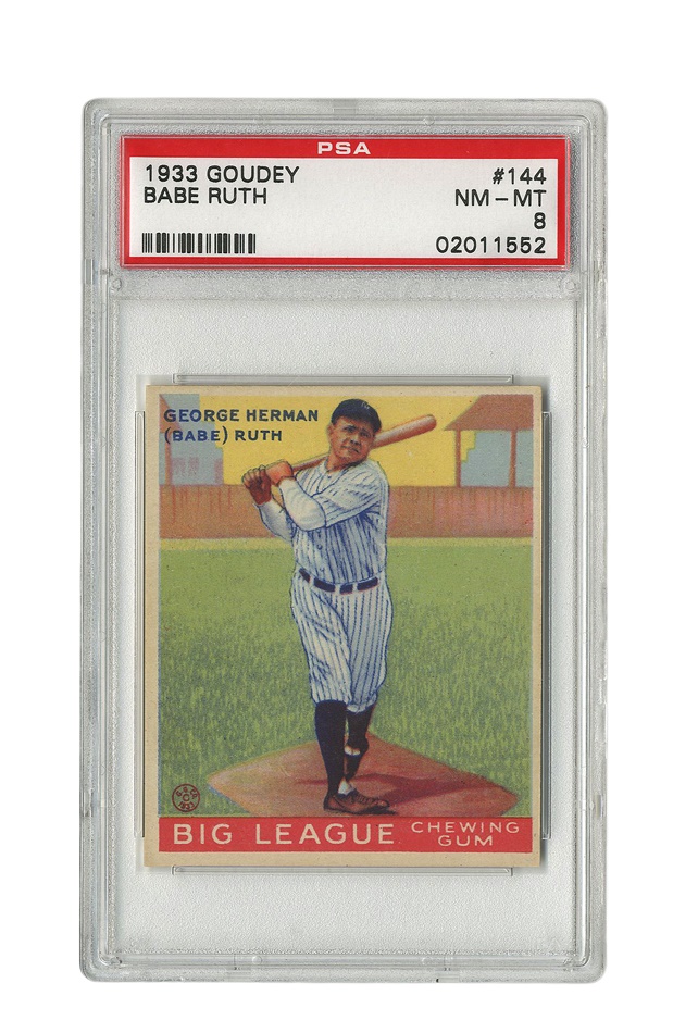 Sports and Non Sports Cards - 1933 Goudey Babe Ruth #144 (PSA 8 NM-MT)