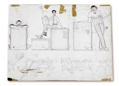 KISS - Gene Simmons 1967 Band Drawing