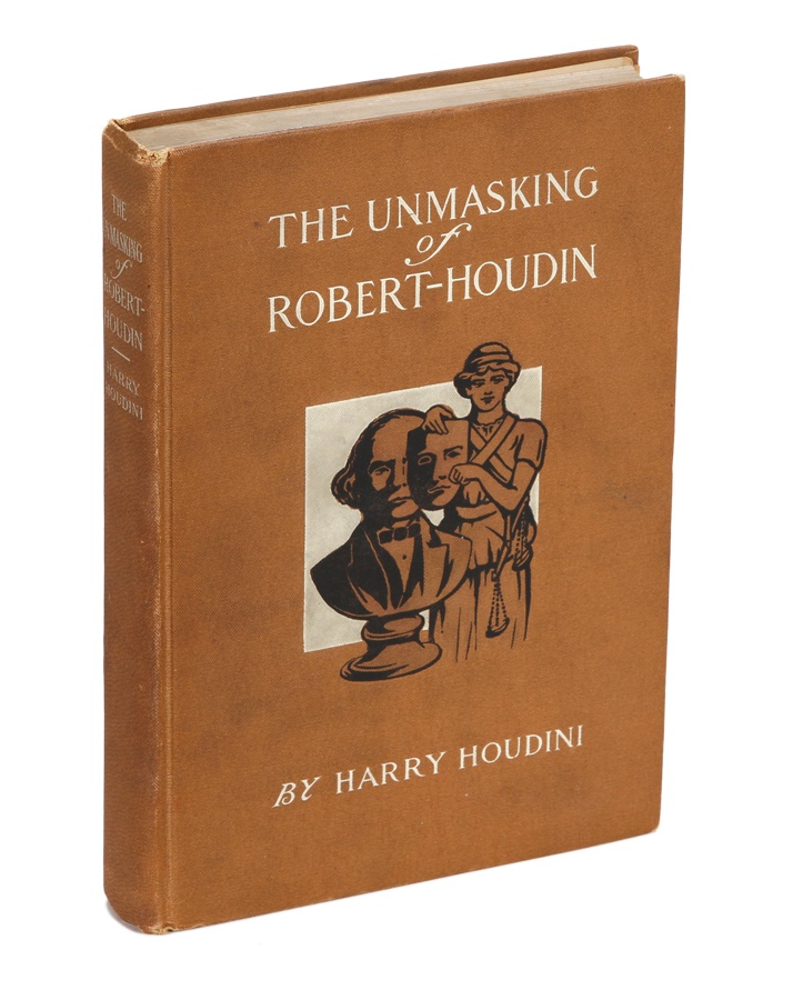 Rock And Pop Culture - Harry Houdini Signed Book "The Unmasking Of Robert-Houdin"