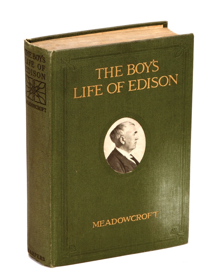 Rock And Pop Culture - Thomas Edison Signed Book "The Boys Life Of Edison"