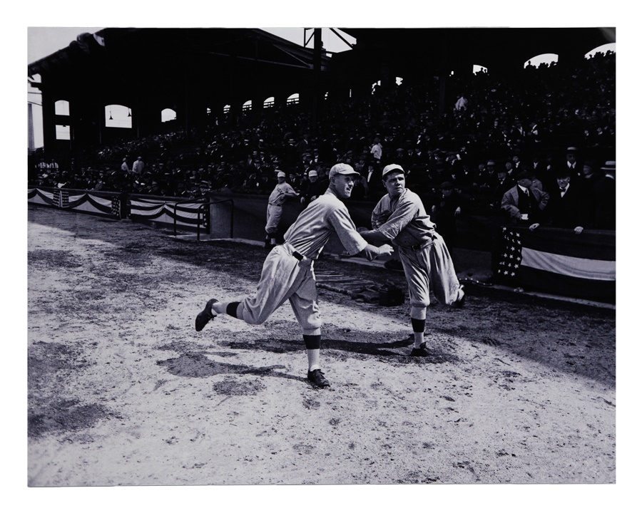 Ruth and Gehrig - Babe Ruth Image Printed On Aluminum