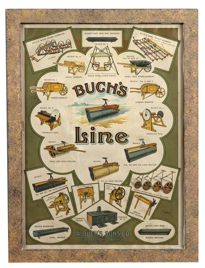 Rock And Pop Culture - Buch's Farm Equipment Advertising Sign