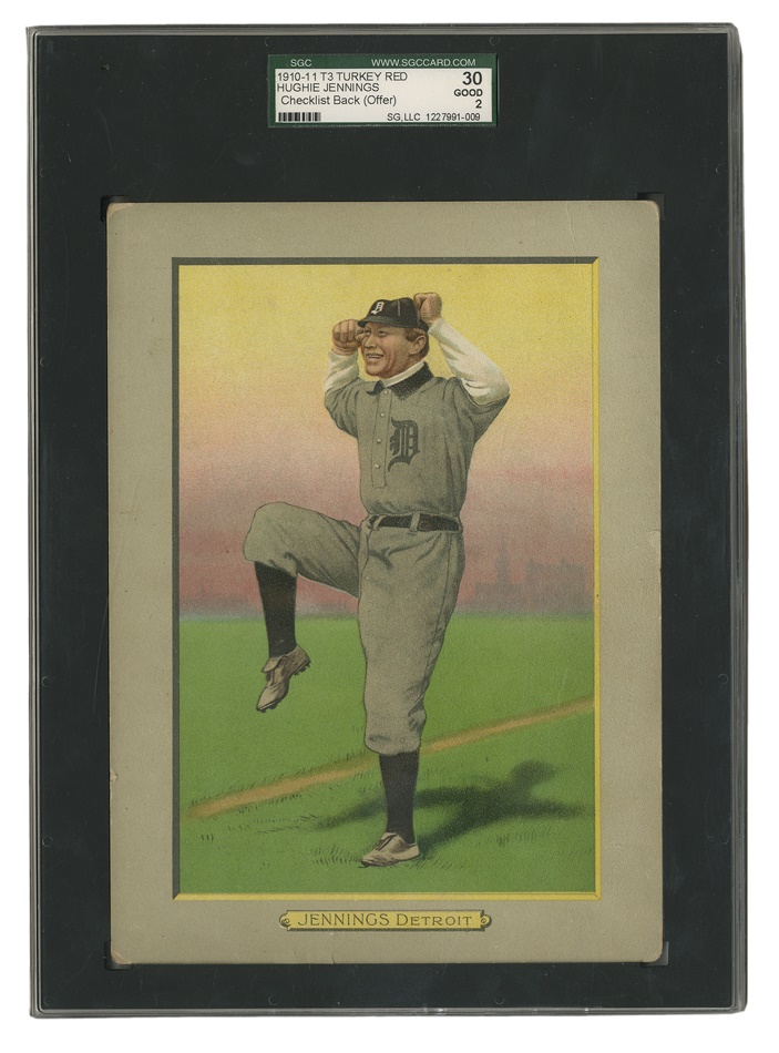 Sports and Non Sports Cards - 1910-11 T3 Turkey Red Hughie Jennings