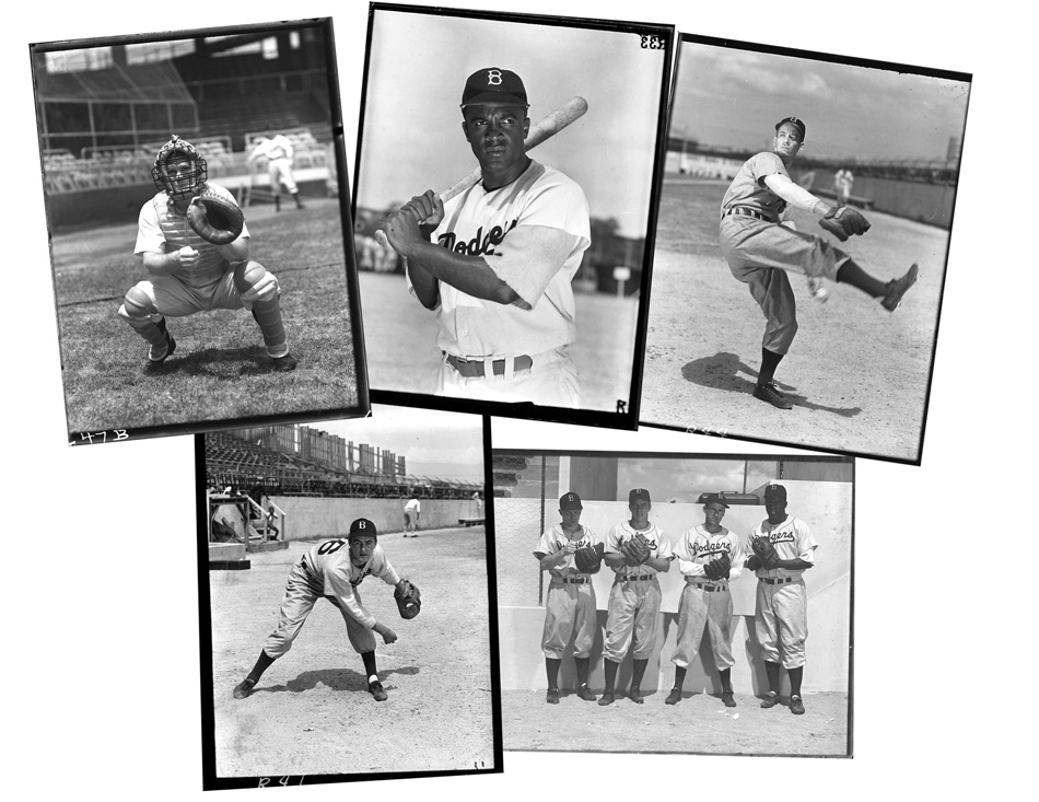 The Sal LaRocca Collection - Terrific Brooklyn Dodgers Glass Plate Negative Collection (36)