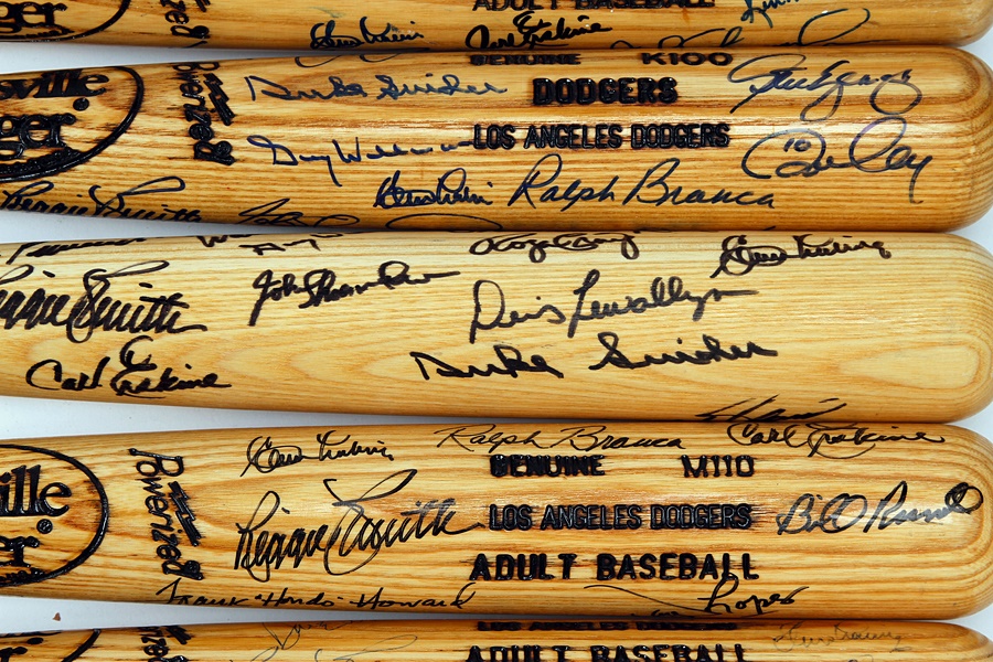 The Sal LaRocca Collection - Dodgers Fantasy Camp Signed Bats (15)