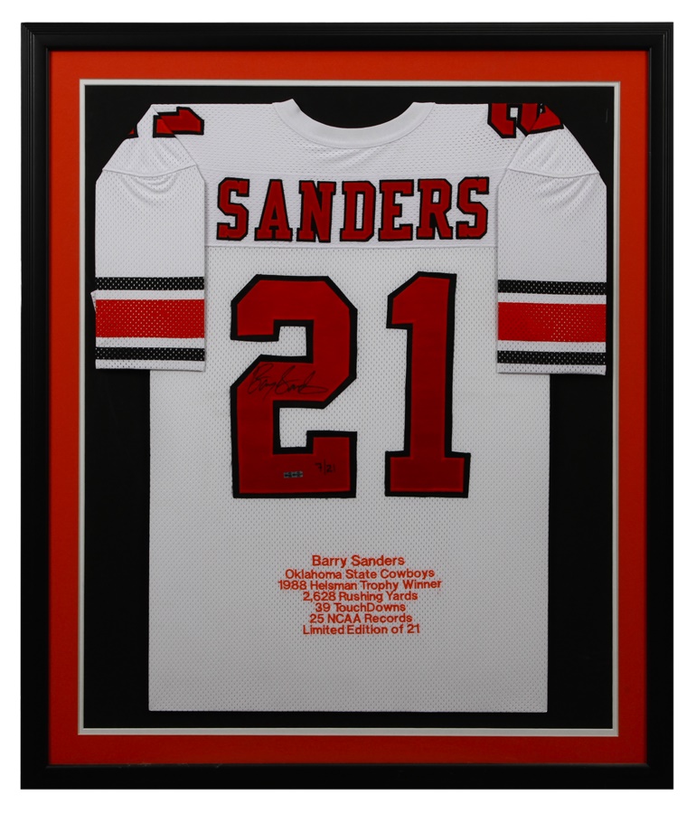 Football - Barry Sanders Signed Limited Edition Jersey (UDA)