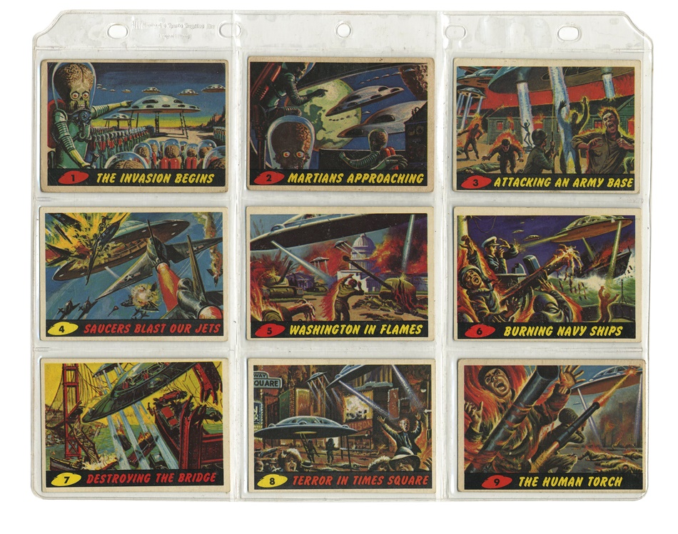 Sports and Non Sports Cards - 1962 Topps Mars Attacks Complete Set