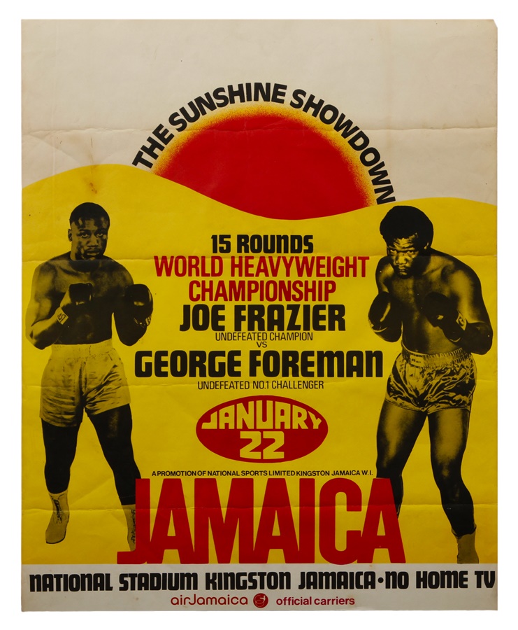 Muhammad Ali & Boxing - Joe Frazier vs. George Foreman I On-Site Fight Poster
