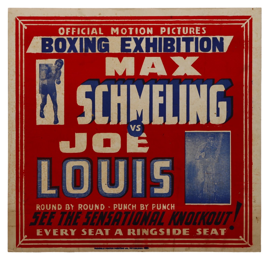 Joe Louis vs. Max Schmeling Fight Film Poster