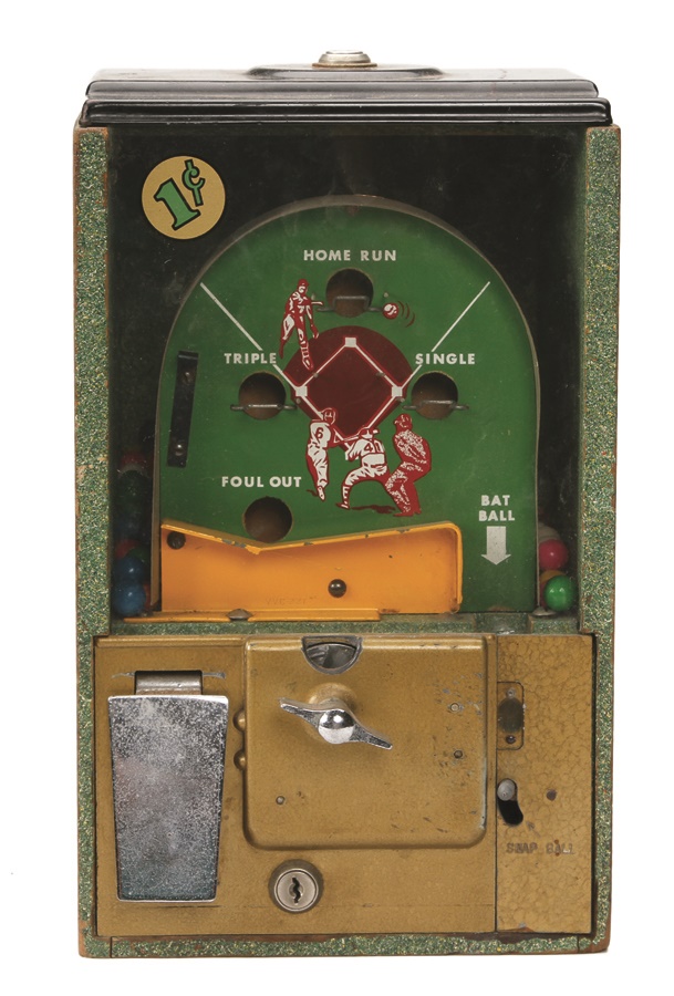 1950s Baseball Bubble Gum Machine