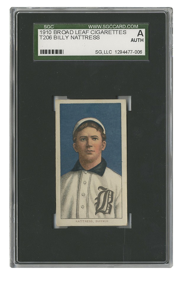 Sports and Non Sports Cards - T206 Billy Nattress With Rare Broadleaf 350 Back