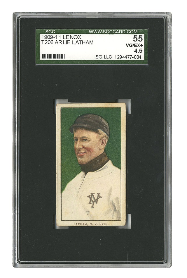 Sports and Non Sports Cards - T206 Arlie Latham With Rare Lenox Back