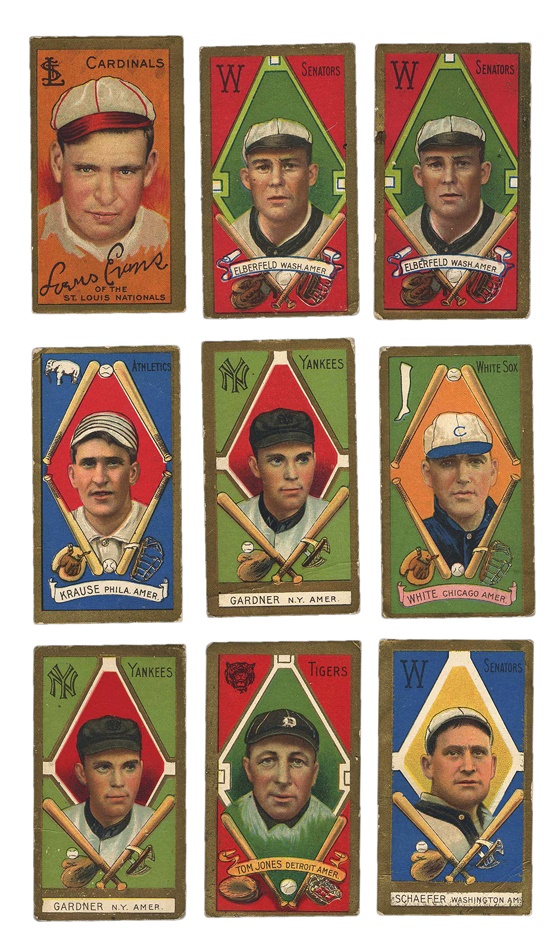 Sports and Non Sports Cards - T205 Group Including Kid Elberfeld (15)