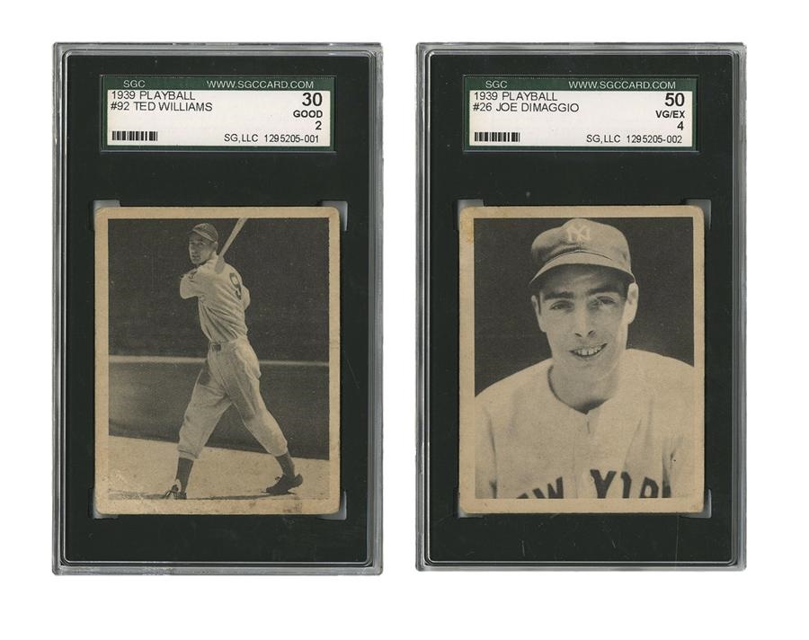 Sports and Non Sports Cards - 1939 Playball Partial Set With Williams and DiMaggio (114)